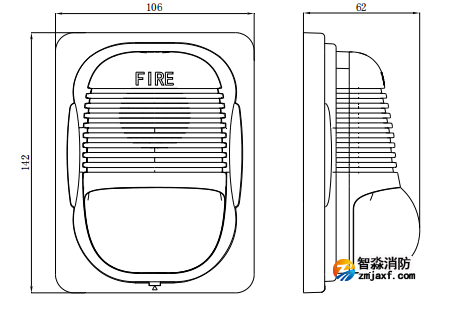 海灣GST-HX-M8503火災(zāi)聲光警報器 海灣GST-HX-M8503火災(zāi)聲光警報器